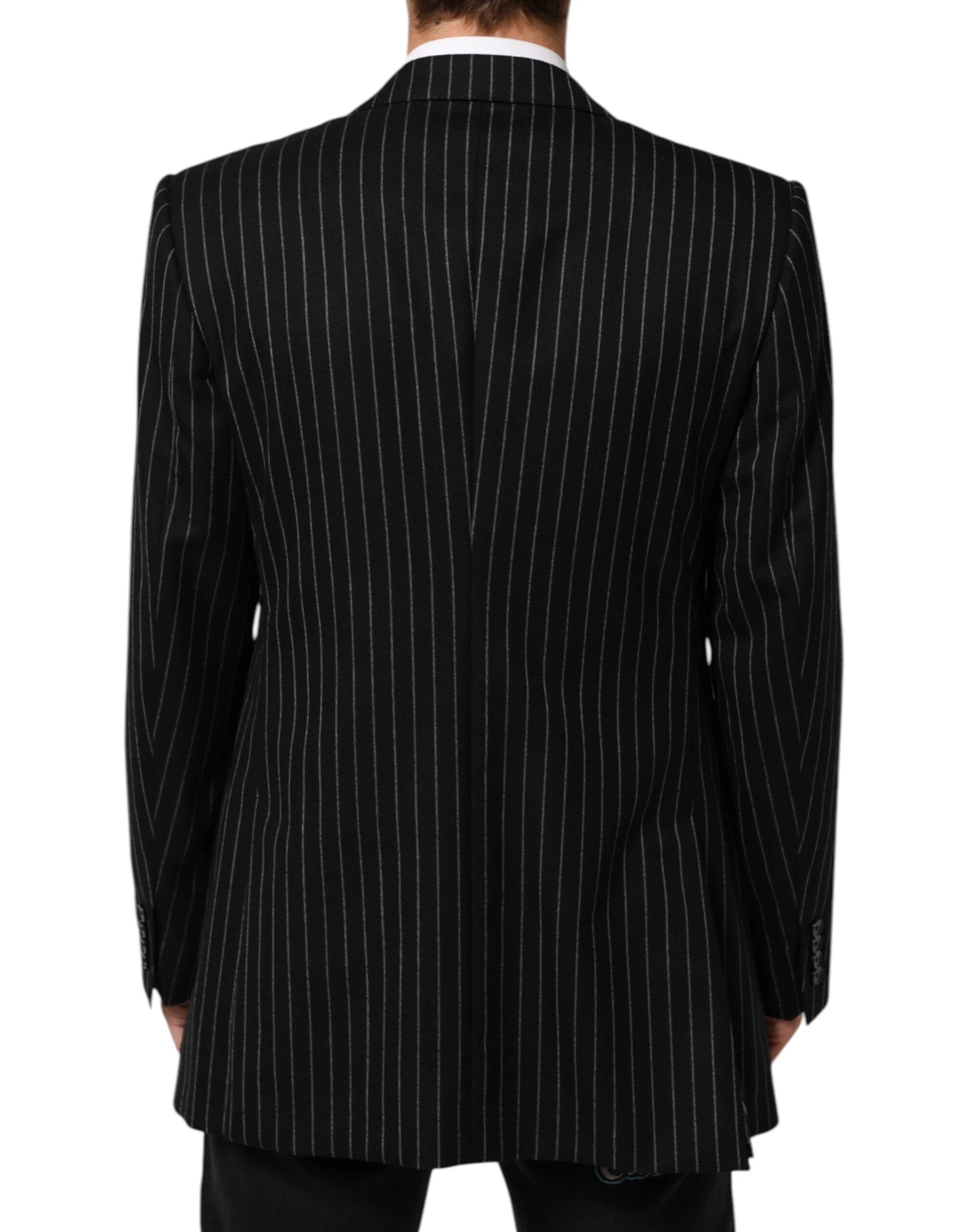 Dolce & Gabbana Black Stripes 2 Buttons Suit Jacket Blazer by Dolce & Gabbana
