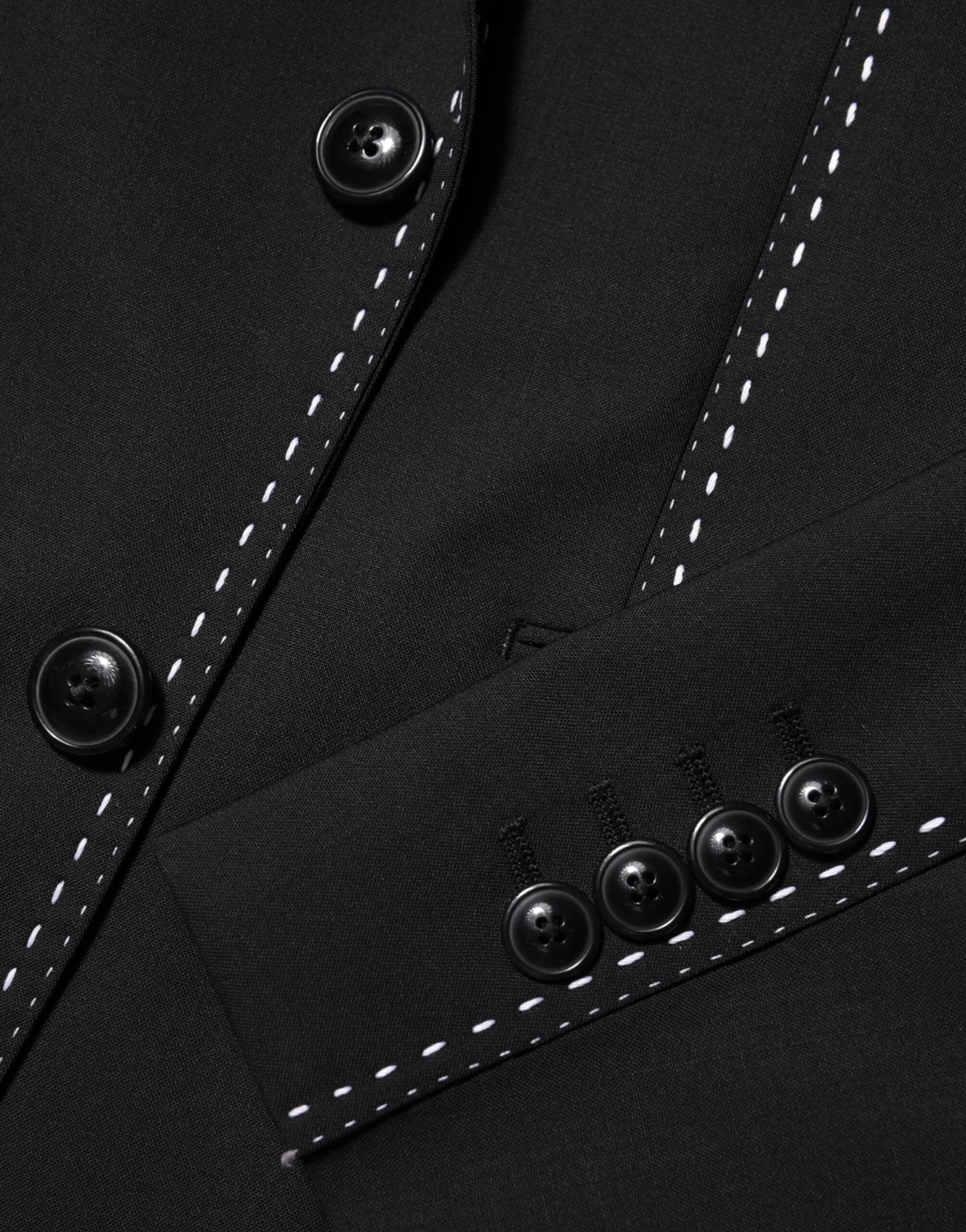 Dolce & Gabbana Black SICILIA 2 Buttons Suit Jacket Blazer by Dolce & Gabbana