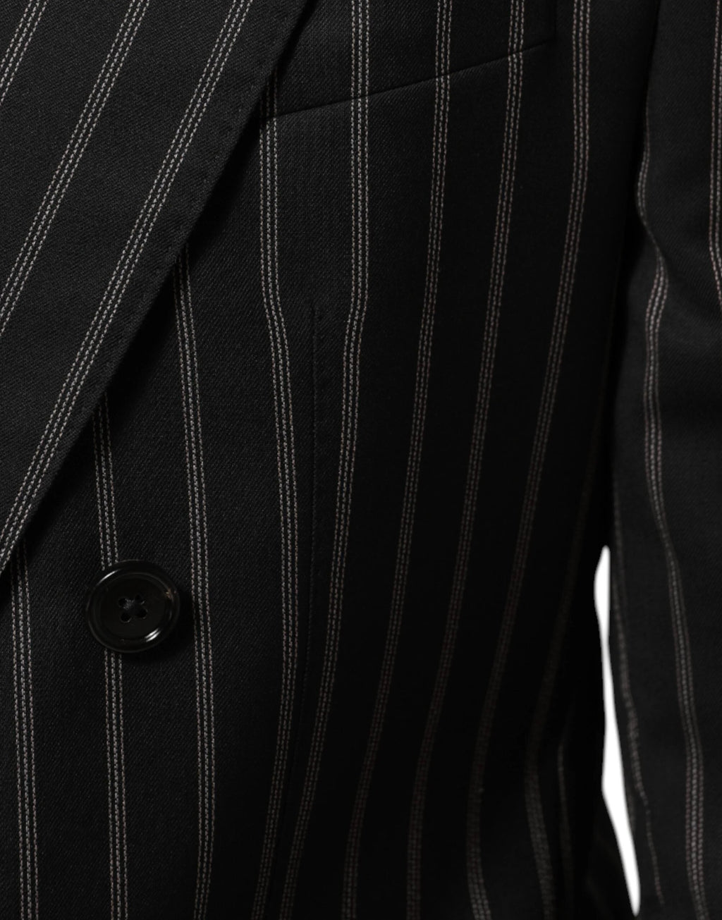 Dolce & Gabbana Black Stripes SICILIA 1 Button Suit Blazer by Dolce & Gabbana