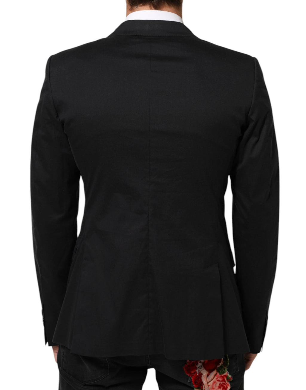 Dolce & Gabbana Black Cotton 2 Buttons Suit Jacket Blazer by Dolce & Gabbana