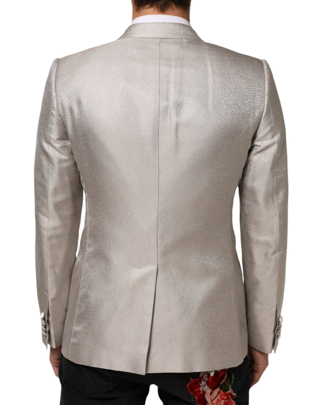 Dolce & Gabbana Beige MARTINI Double-Breasted Suit Blazer by Dolce & Gabbana