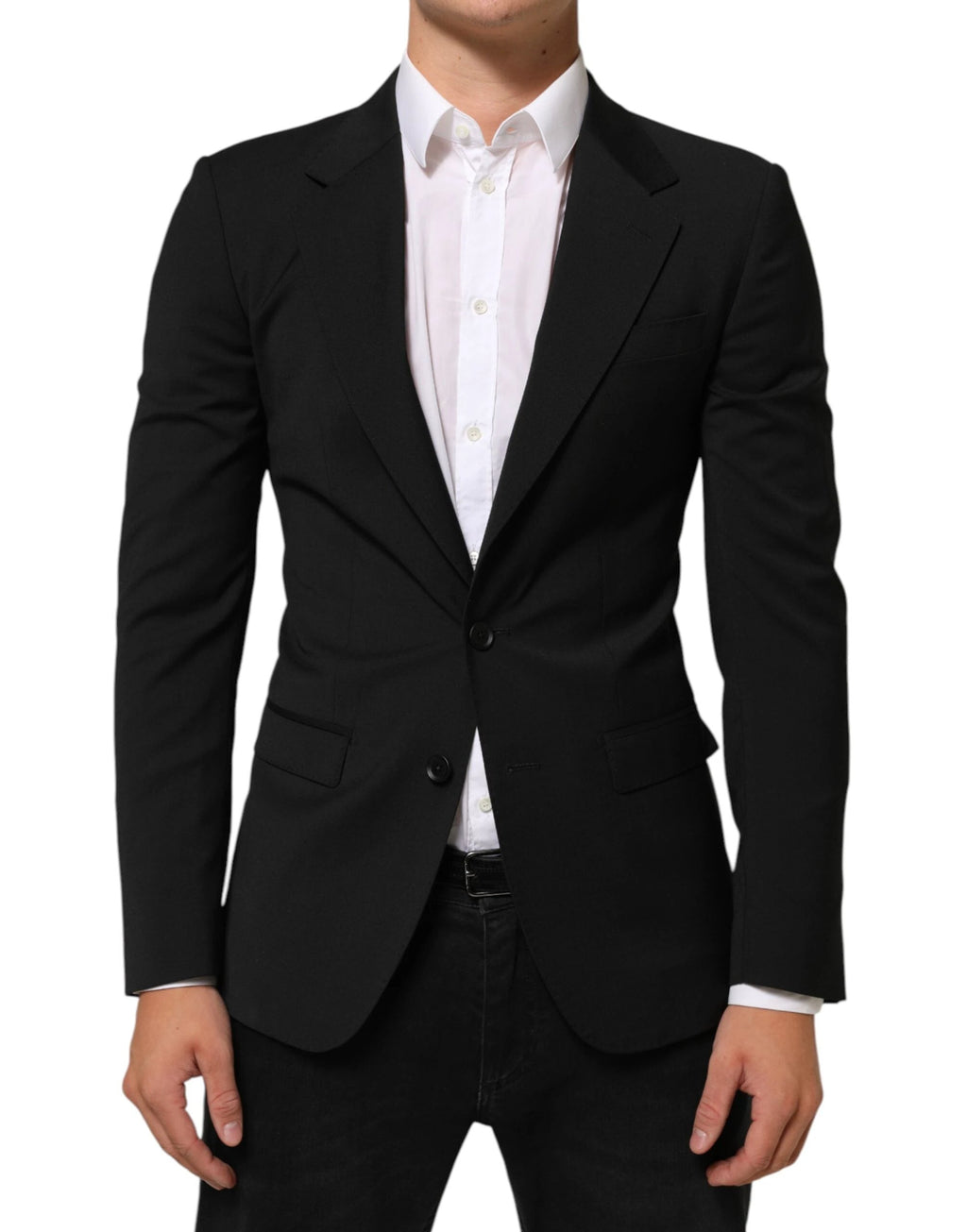 Dolce & Gabbana Black STAFF 2 Buttons Suit Jacket Blazer by Dolce & Gabbana