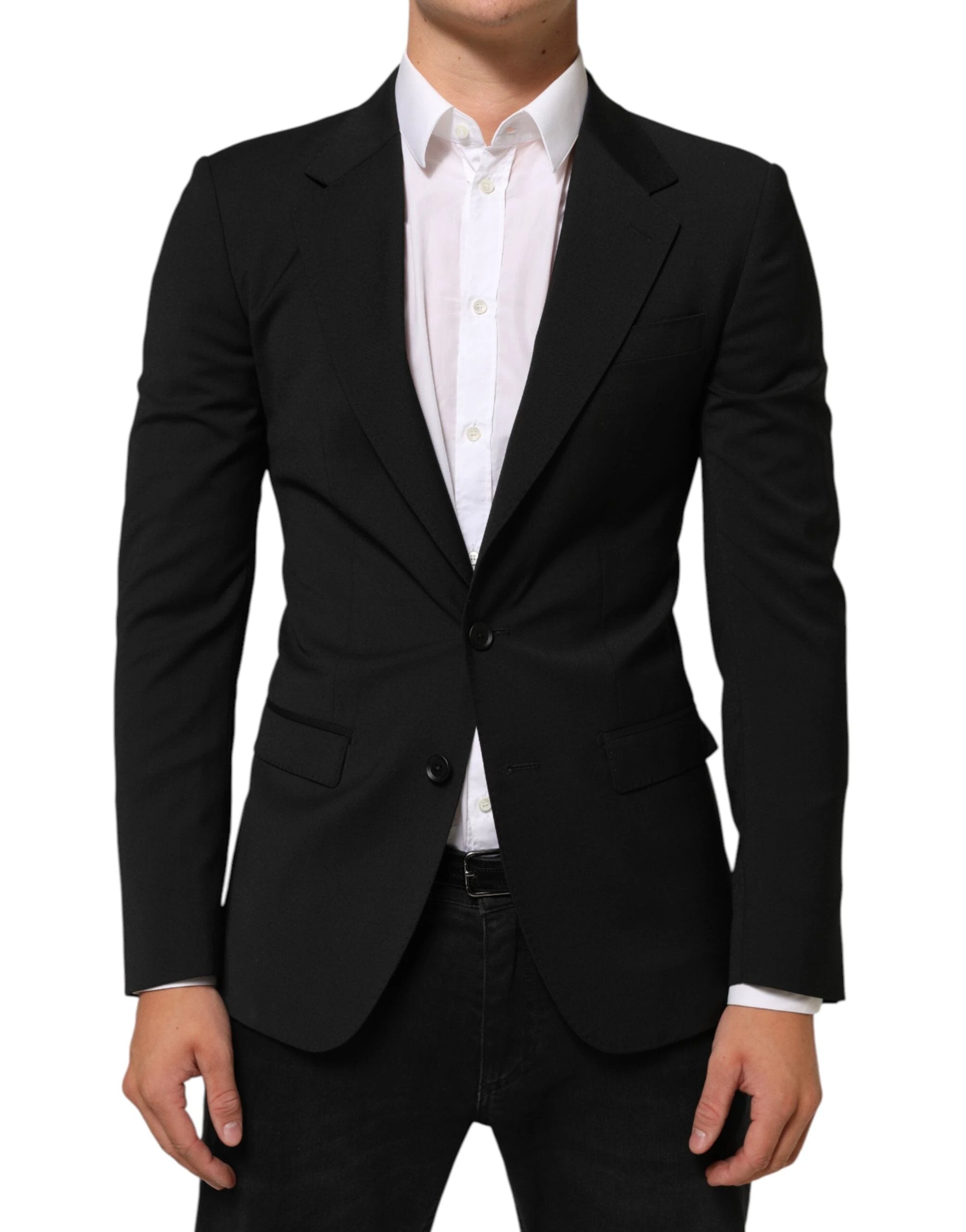 Dolce & Gabbana Black STAFF 2 Buttons Suit Jacket Blazer by Dolce & Gabbana