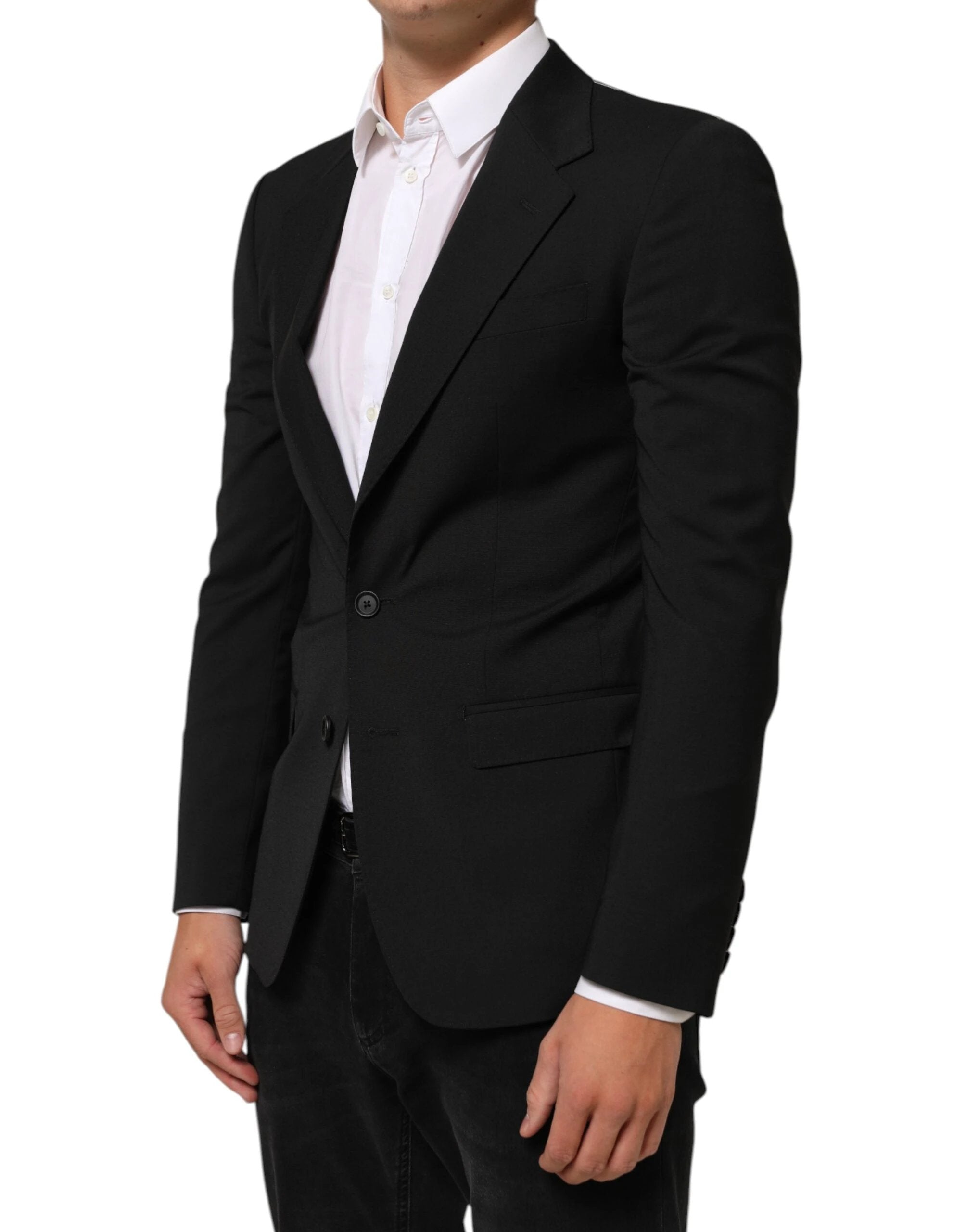 Dolce & Gabbana Black STAFF 2 Buttons Suit Jacket Blazer by Dolce & Gabbana