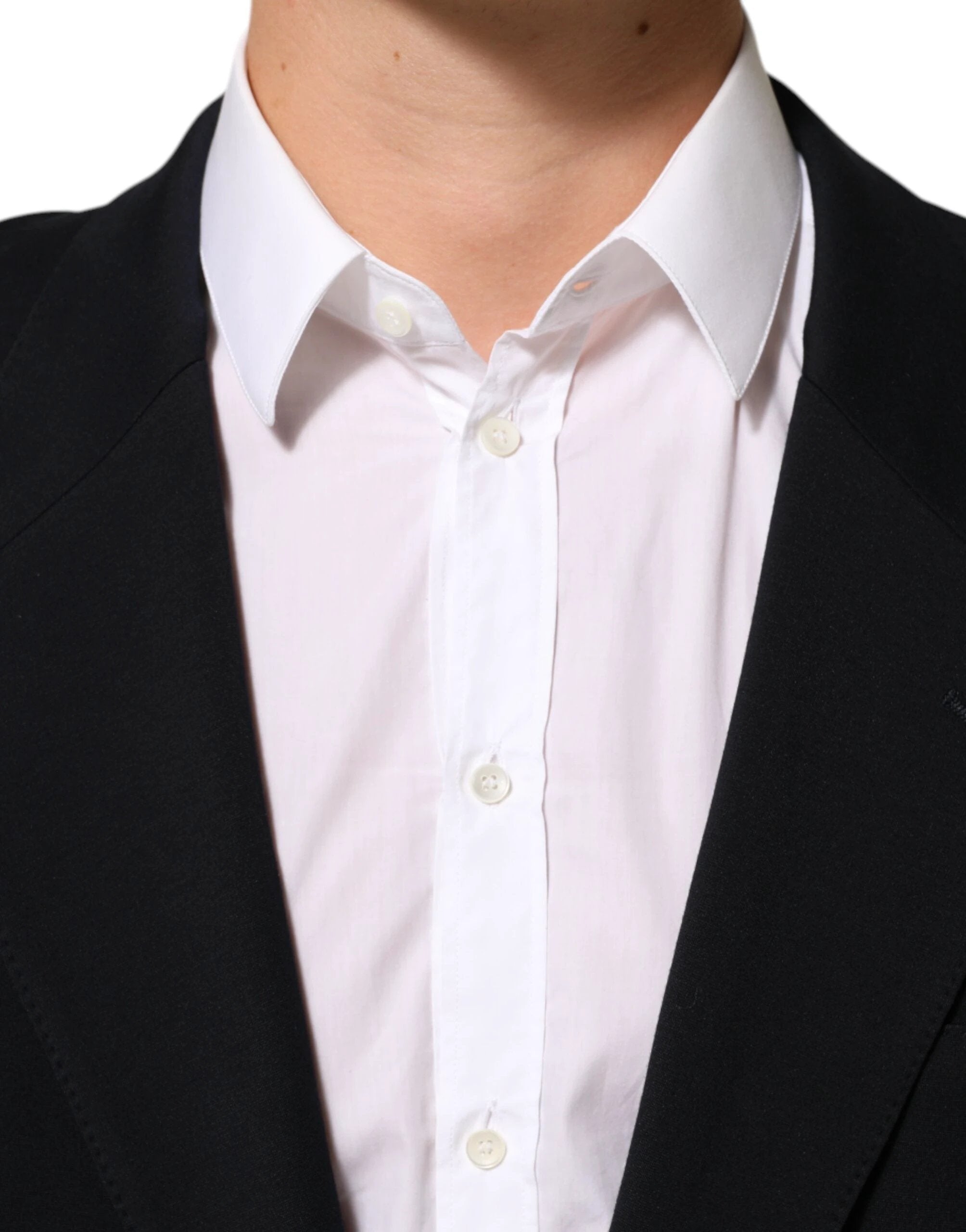 Dolce & Gabbana Black Viscose 2 Buttons Suit Jacket Blazer by Dolce & Gabbana