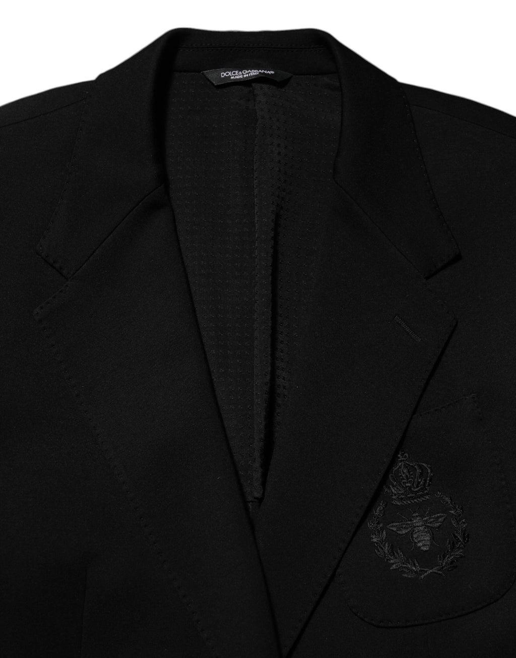 Dolce & Gabbana Black Viscose 2 Buttons Suit Jacket Blazer by Dolce & Gabbana