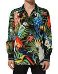 Dolce & Gabbana Multicolor Parrot Print Lounge Casual Shirt by Dolce & Gabbana