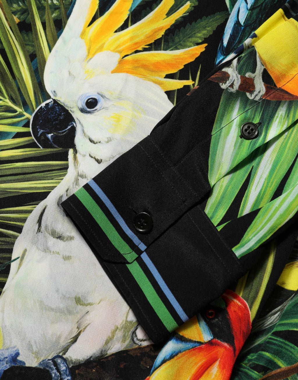 Dolce & Gabbana Multicolor Parrot Print Lounge Casual Shirt by Dolce & Gabbana