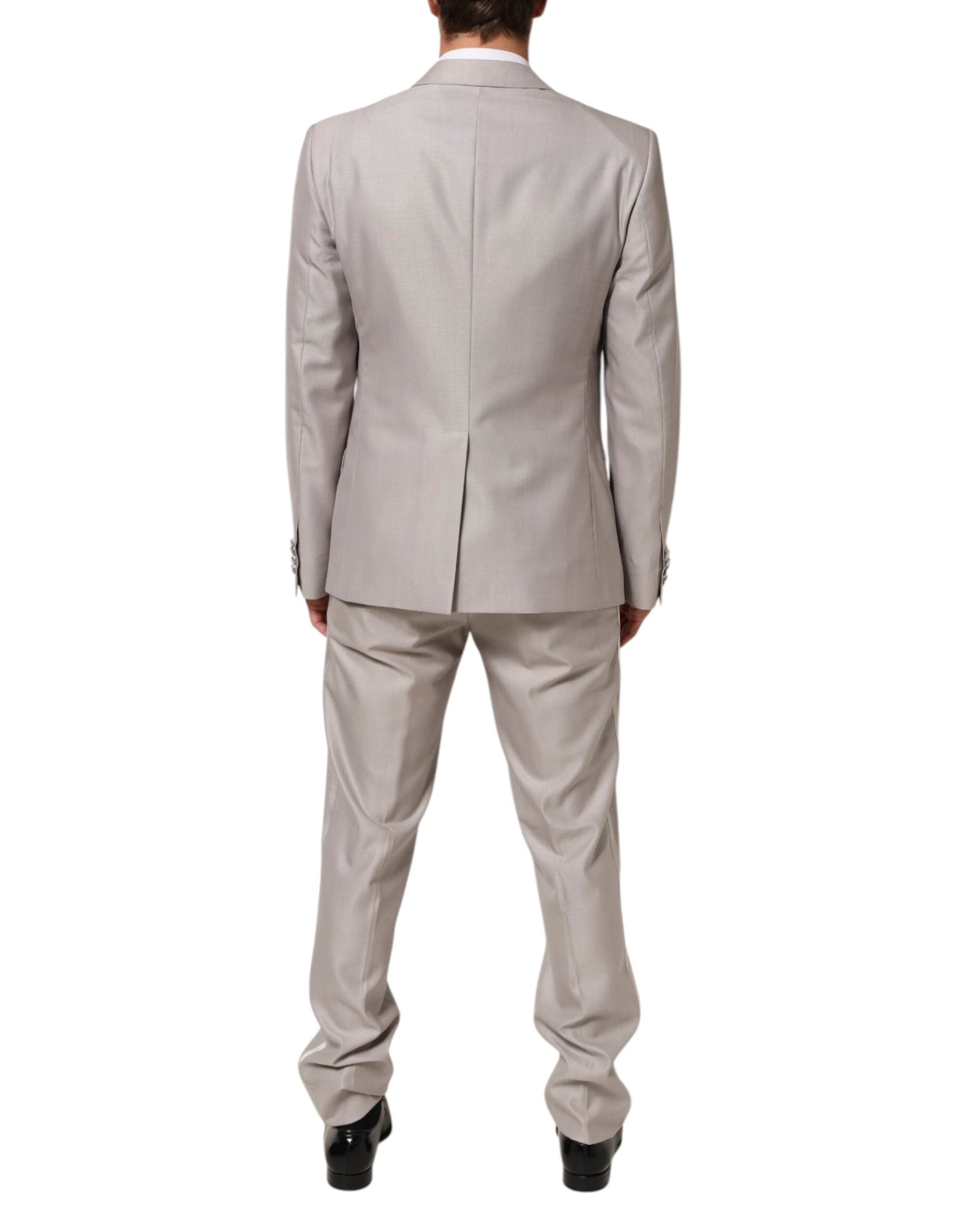Dolce & Gabbana Light Gray Wool 2 Piece MARTINI Formal Suit by Dolce & Gabbana