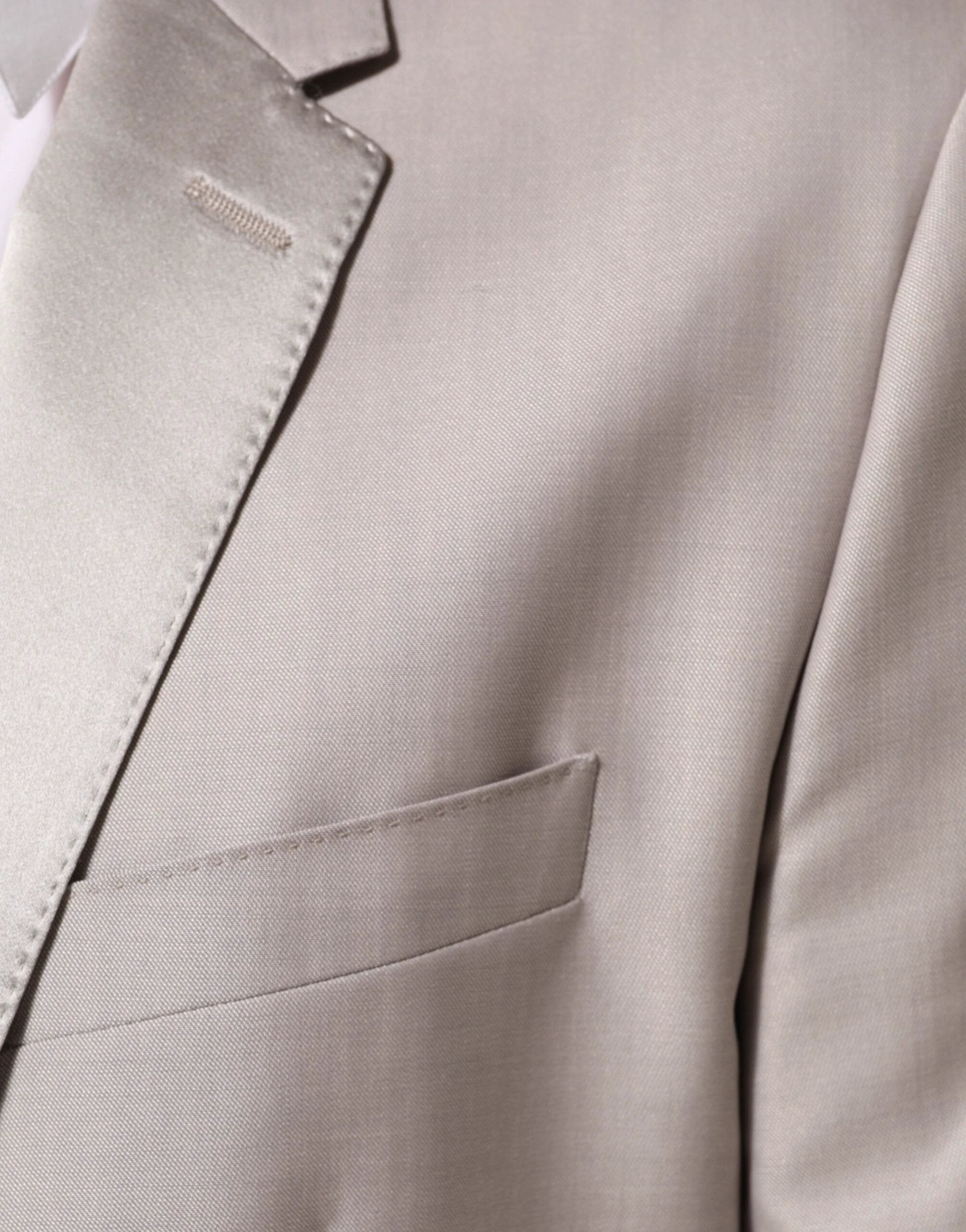 Dolce & Gabbana Light Gray Wool 2 Piece MARTINI Formal Suit by Dolce & Gabbana