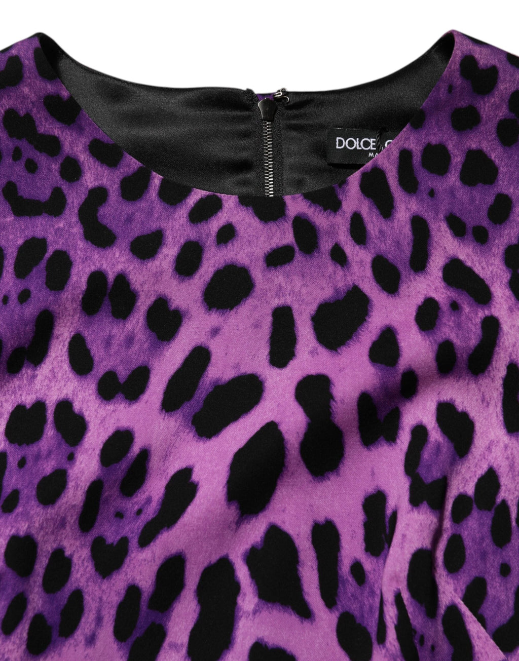 Dolce & Gabbana Violet Leopard Sheath Bodycon Mini Dress by Dolce & Gabbana