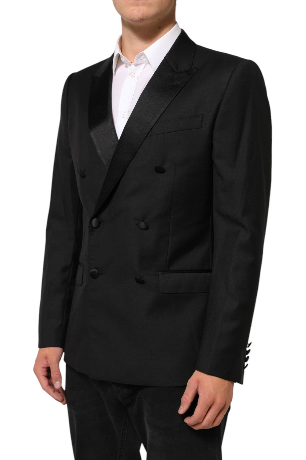 Dolce & Gabbana Black MARTINI Double-Breasted Suit Blazer by Dolce & Gabbana