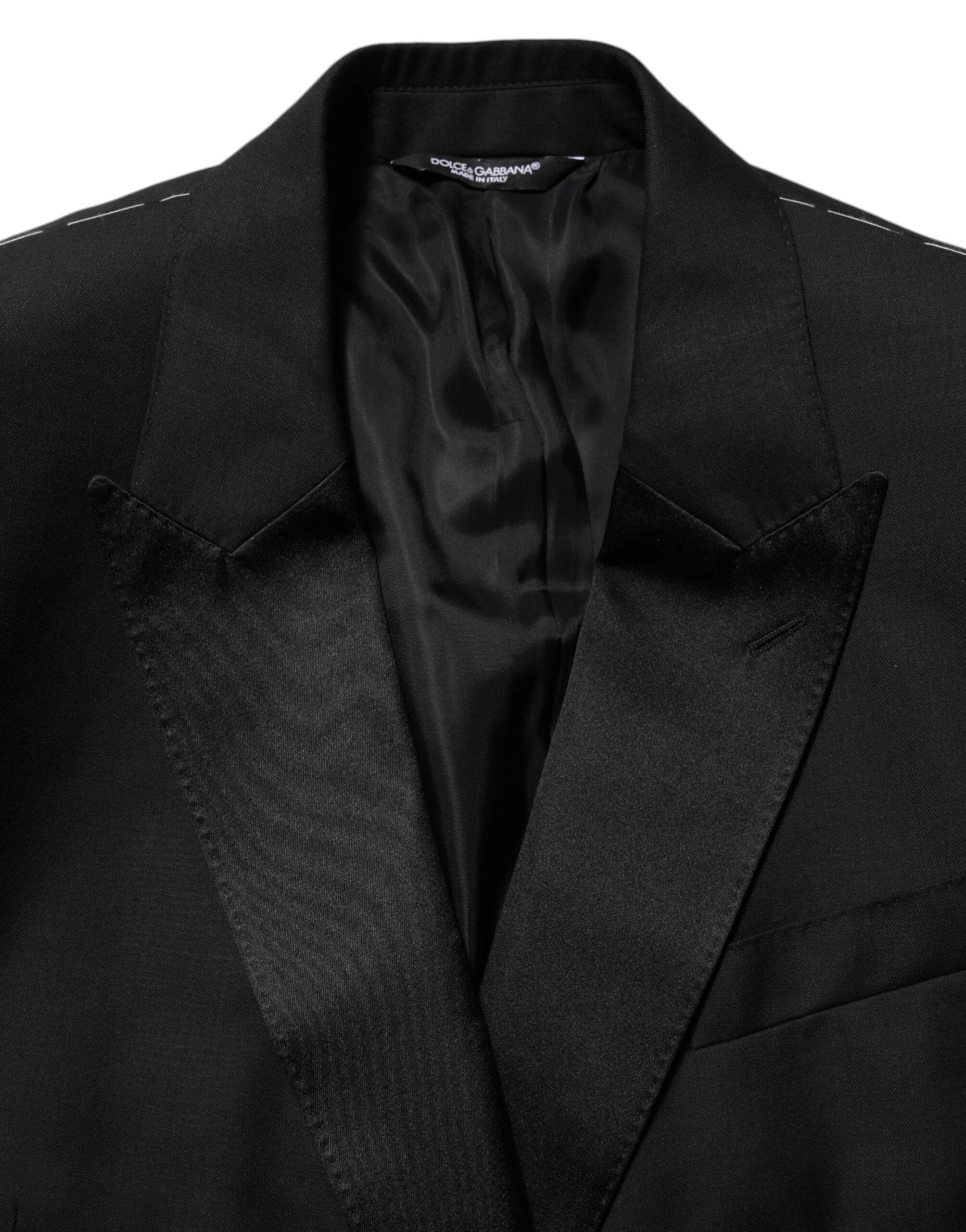 Dolce & Gabbana Black MARTINI Double-Breasted Suit Blazer by Dolce & Gabbana