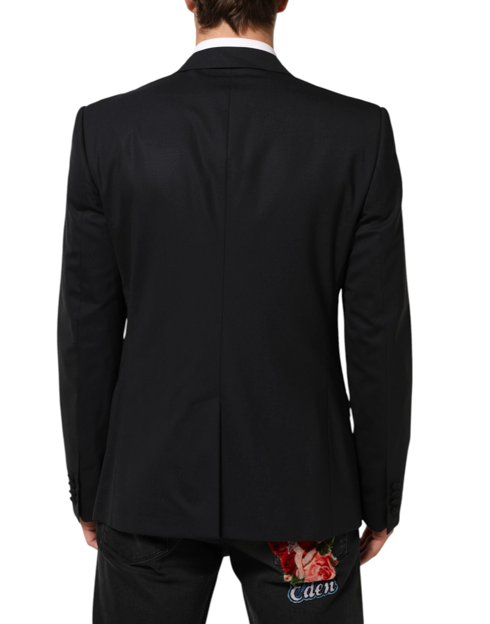 Dolce & Gabbana Black Bee MARTINI 2 Button Men Suit Blazer by Dolce & Gabbana