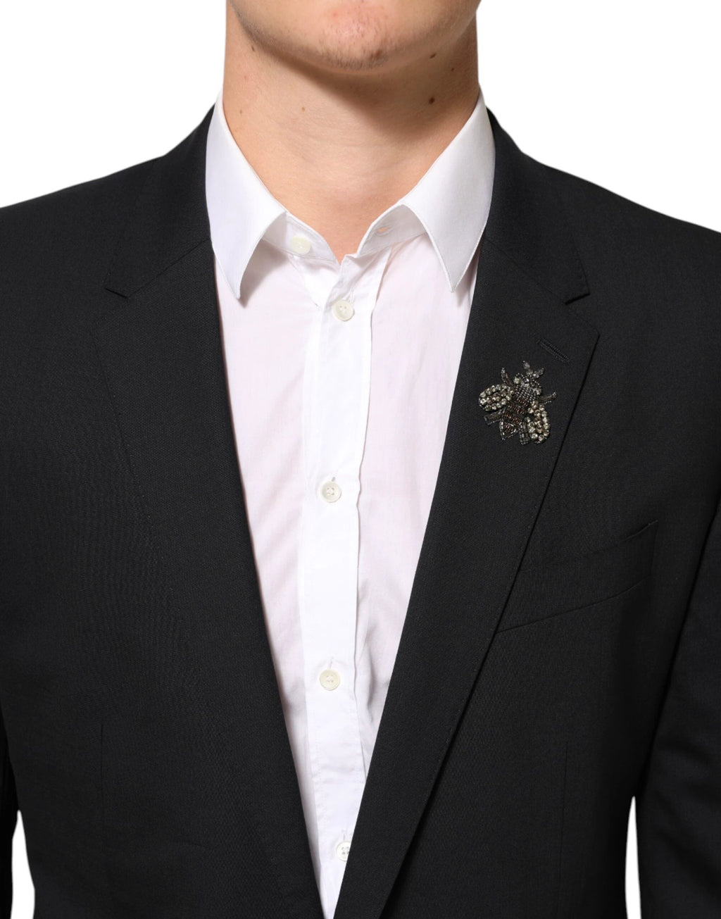 Dolce & Gabbana Black Bee MARTINI 2 Button Men Suit Blazer by Dolce & Gabbana