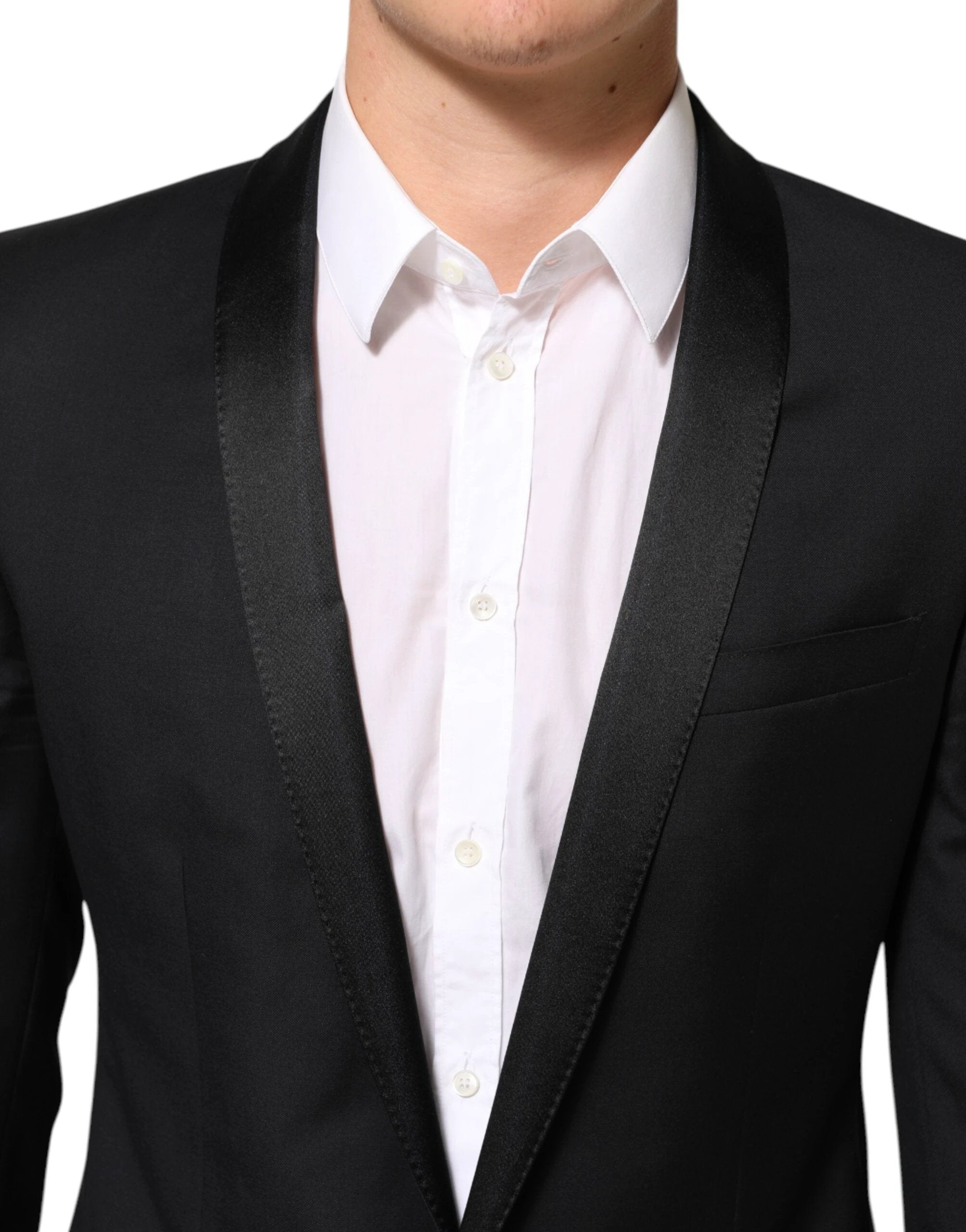 Dolce & Gabbana Black GOLD 1 Button Suit Jacket Men Blazer by Dolce & Gabbana