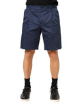 Dolce & Gabbana Blue Cotton Stretch Mid Waist Bermuda Shorts by Dolce & Gabbana