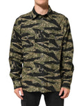 Dolce & Gabbana Multicolor Camouflage Cotton Casual Shirt by Dolce & Gabbana