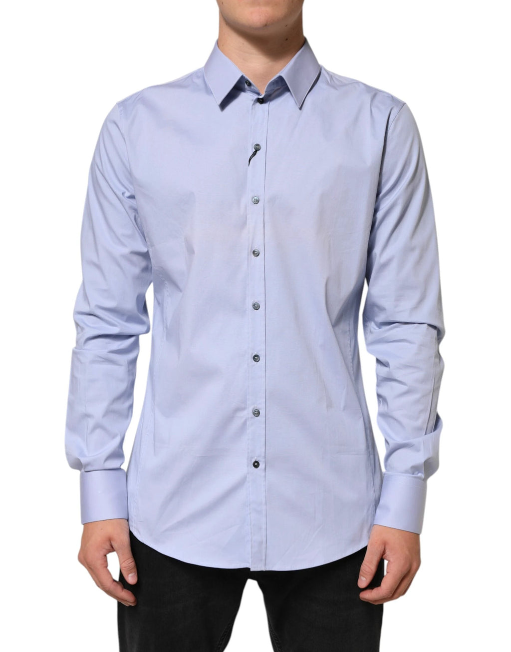 Dolce & Gabbana Blue SICILIA Cotton Men Dress Formal Shirt by Dolce & Gabbana