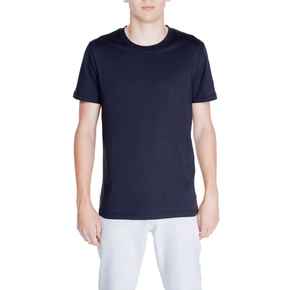 T-shirt noir coton homme – Peuterey col rond essentiel