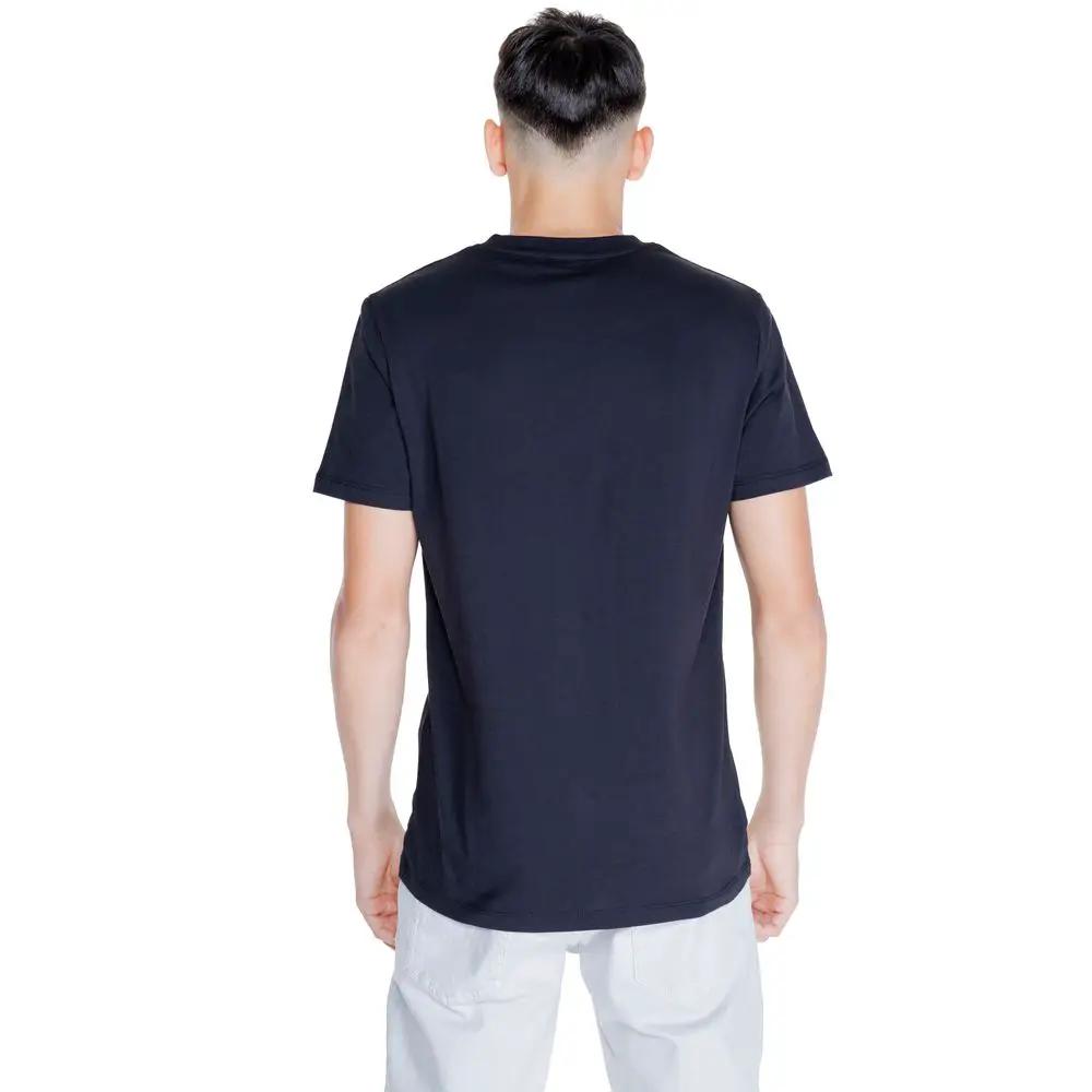 T-shirt noir coton homme – Peuterey col rond essentiel