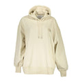 Calvin Klein Beige Recycled Cotton Women Hoodie Calvin Klein