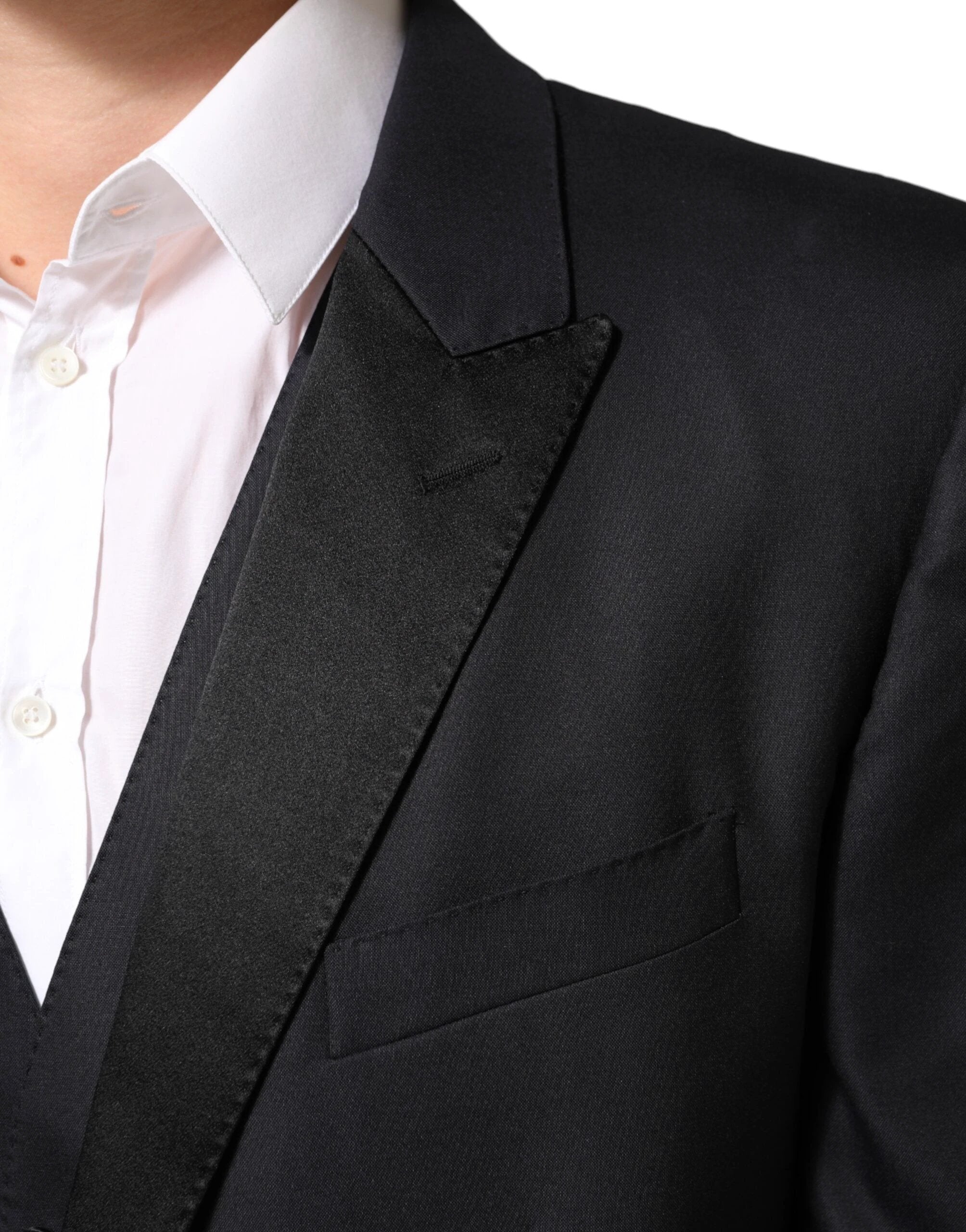 Dolce & Gabbana Black MARTINI 2 Buttons Suit 3 Piece Suit by Dolce & Gabbana