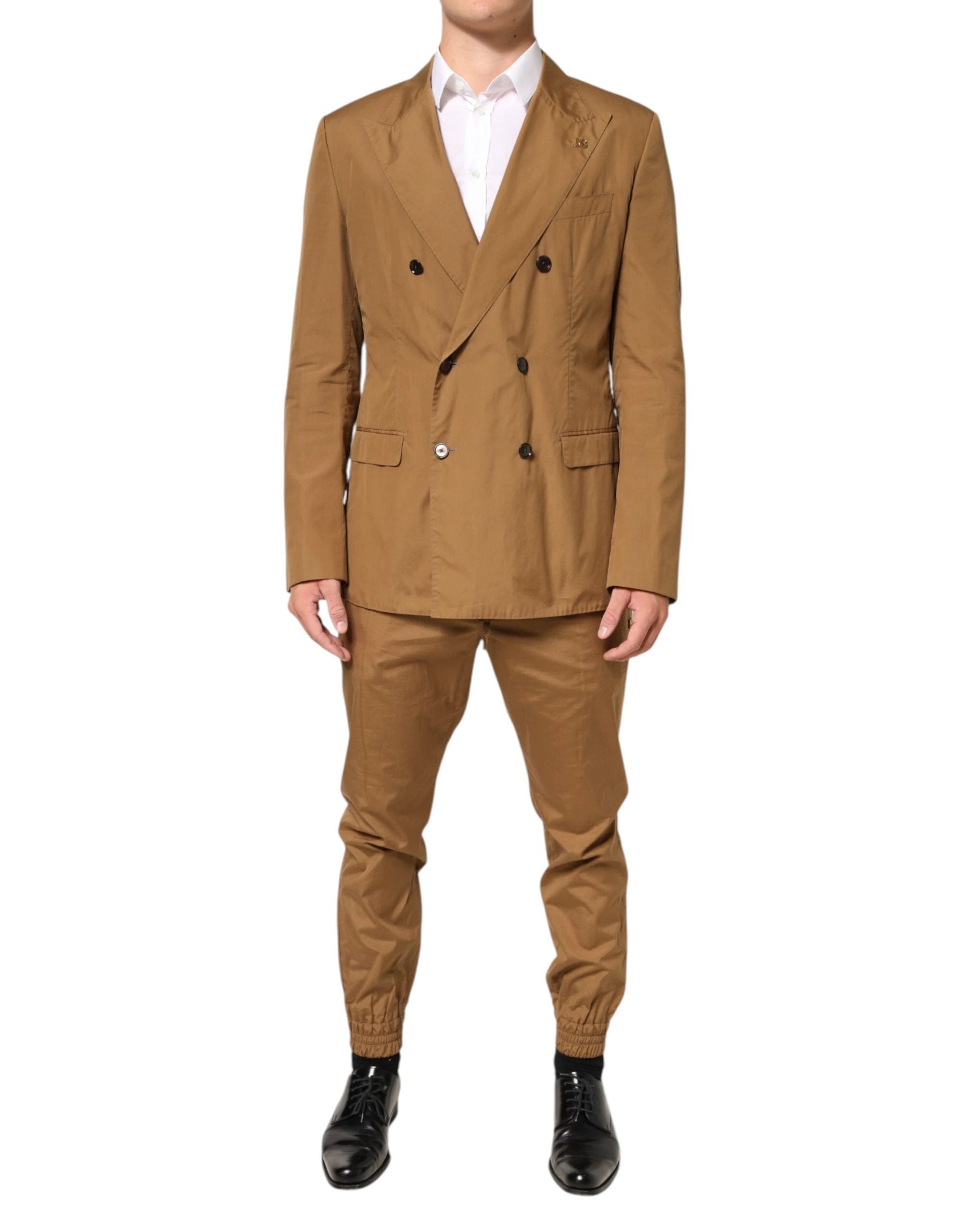 Dolce & Gabbana Brown TAORMINA Double-Breasted 2 Piece Suit by Dolce & Gabbana