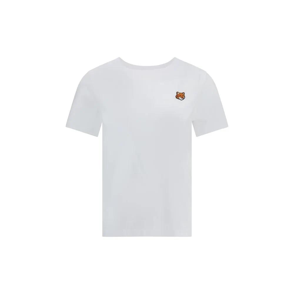 T-shirt en coton blanc Maison Kitsuné