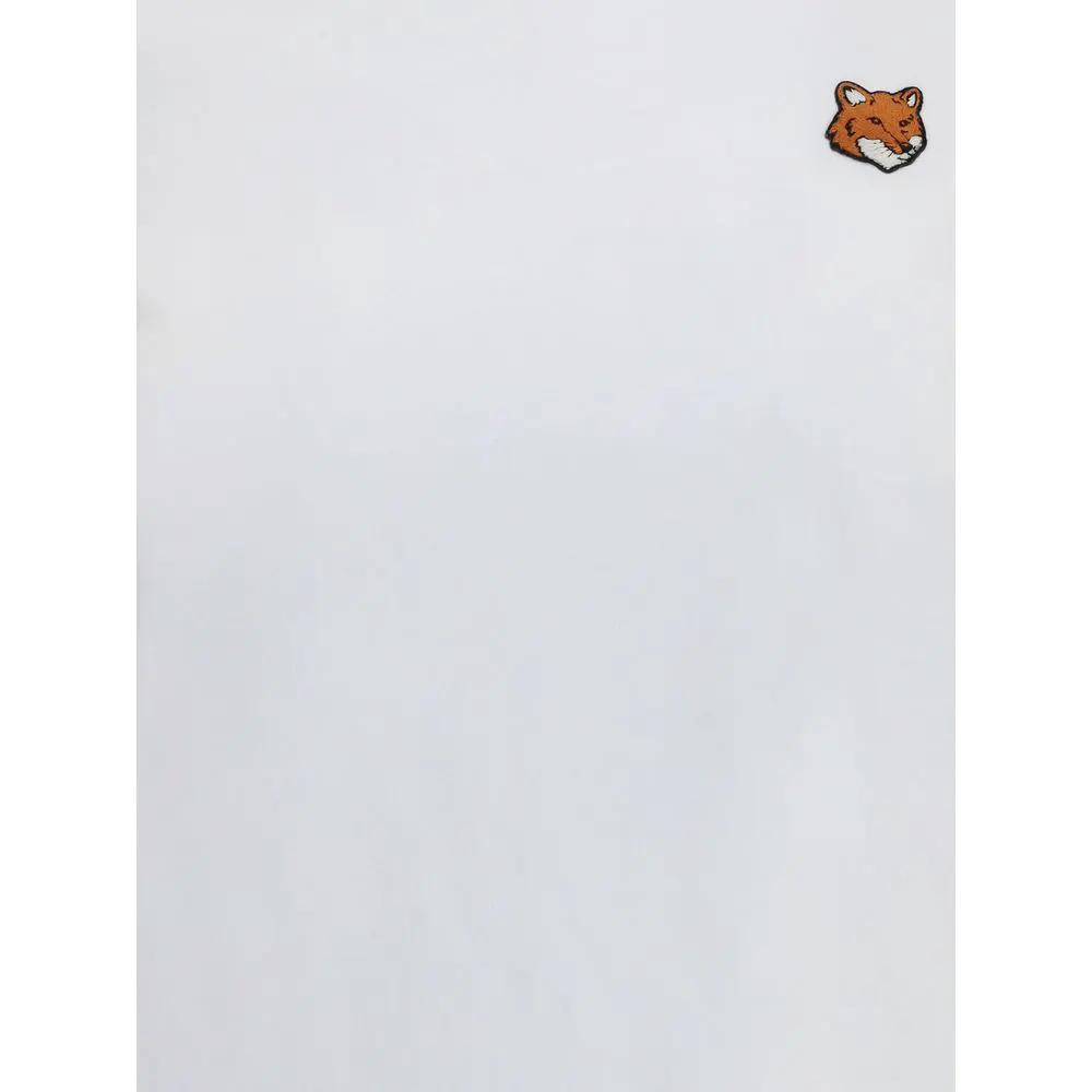 T-shirt en coton blanc Maison Kitsuné