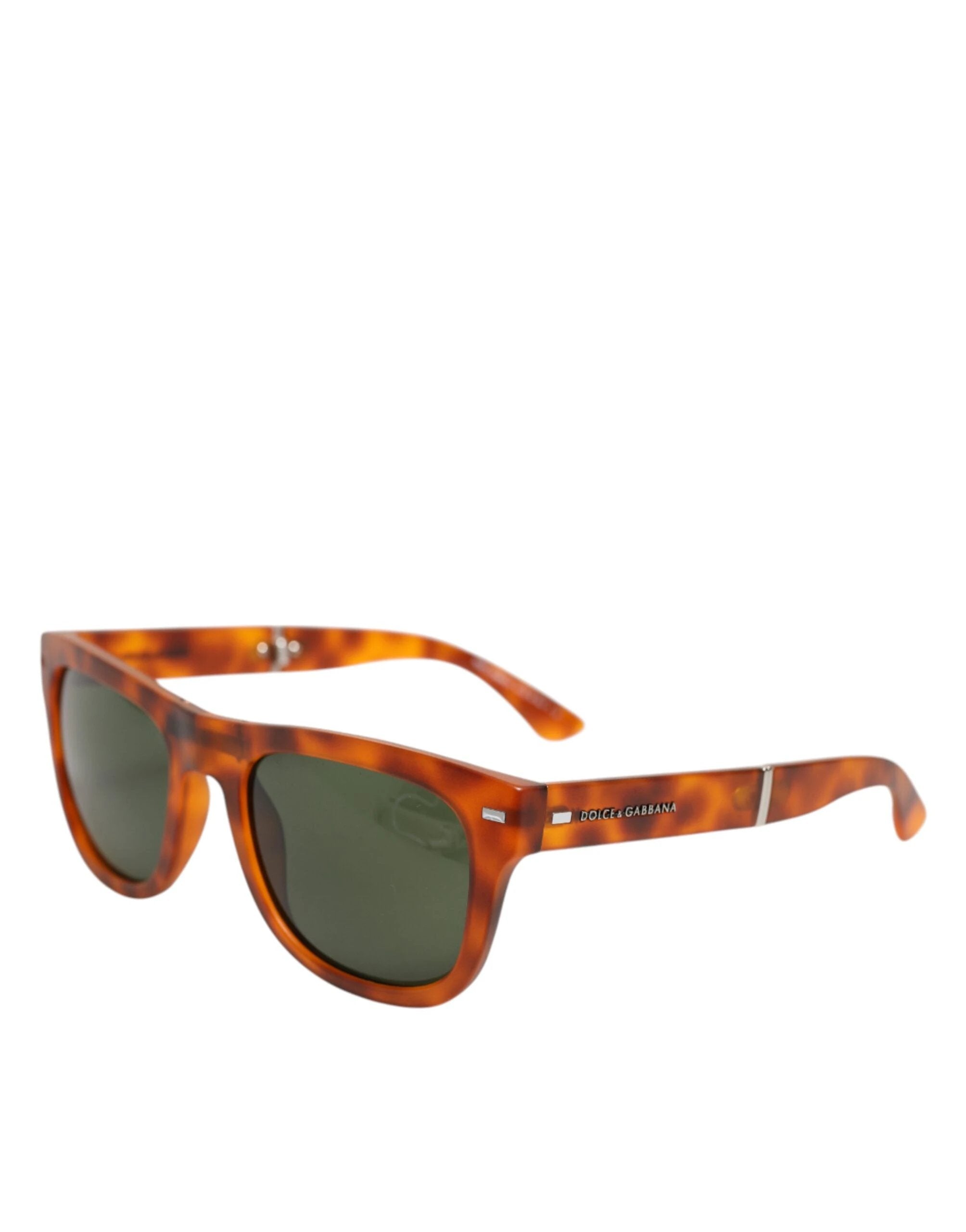 Dolce & Gabbana DG6089 Havana Full Rim Round Lenses Foldable Sunglasses by Dolce & Gabbana