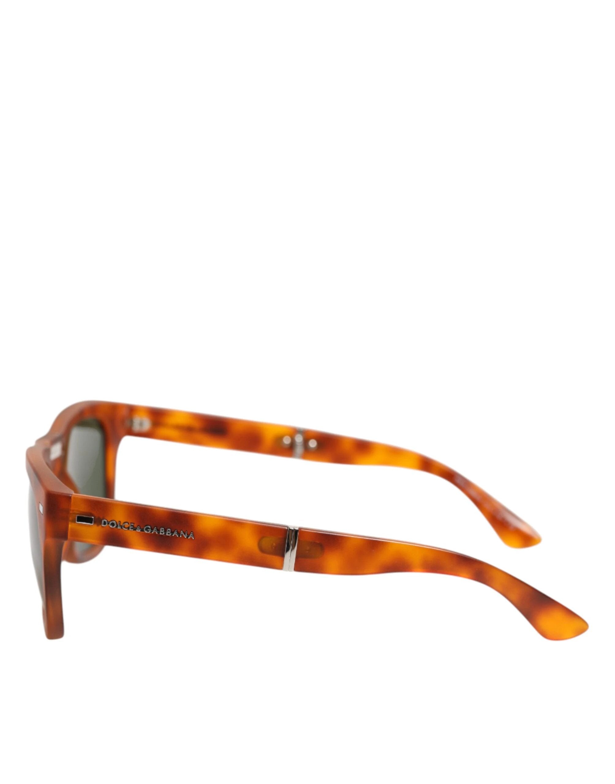 Dolce & Gabbana DG6089 Havana Full Rim Round Lenses Foldable Sunglasses by Dolce & Gabbana