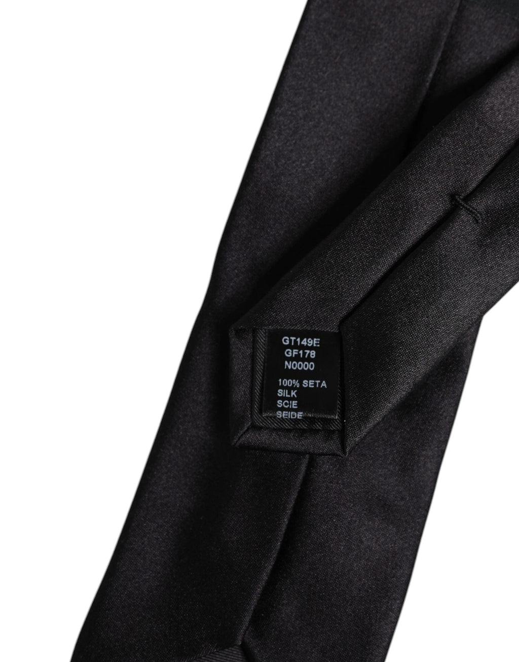 Dolce & Gabbana Black Safety Pins Silk Adjustable Necktie Accessory Tie by Dolce & Gabbana
