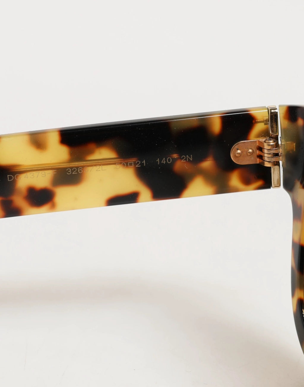 Dolce & Gabbana DG4379F White Tortoiseshell Gradient Acetate Shades Sunglasses