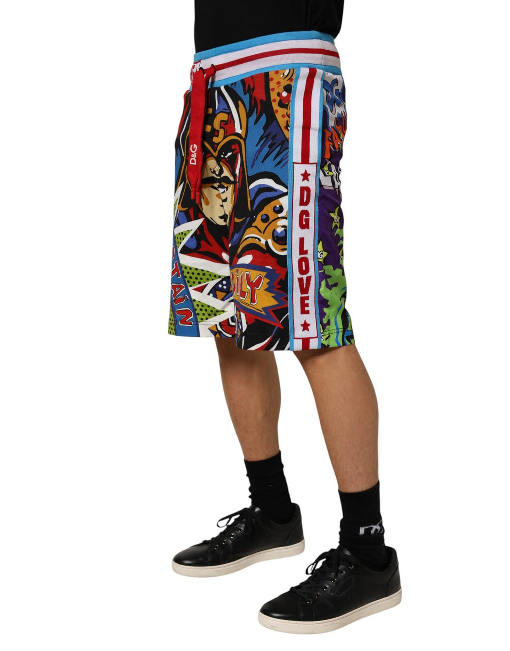 Dolce & Gabbana Multicolor Captain Sicily Men Bermuda Shorts by Dolce & Gabbana