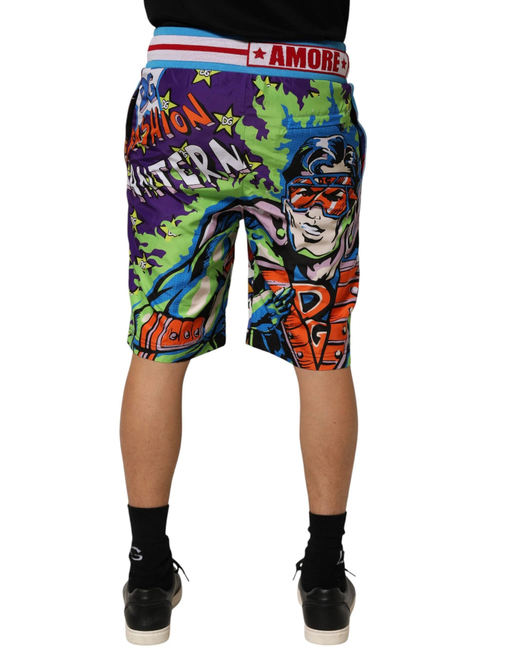 Dolce & Gabbana Multicolor Captain Sicily Men Bermuda Shorts by Dolce & Gabbana