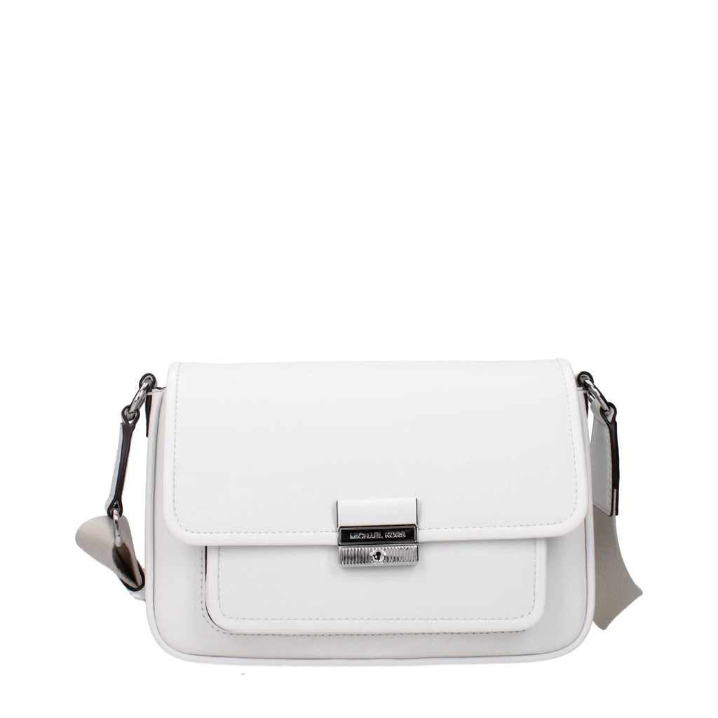 Sac bandoulière en cuir blanc Michael Kors