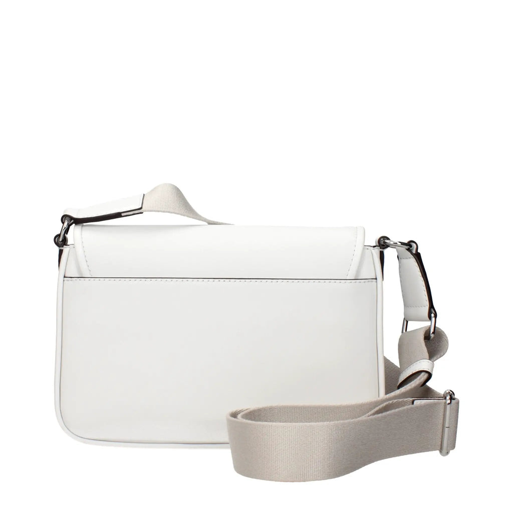 Sac bandoulière en cuir blanc Michael Kors