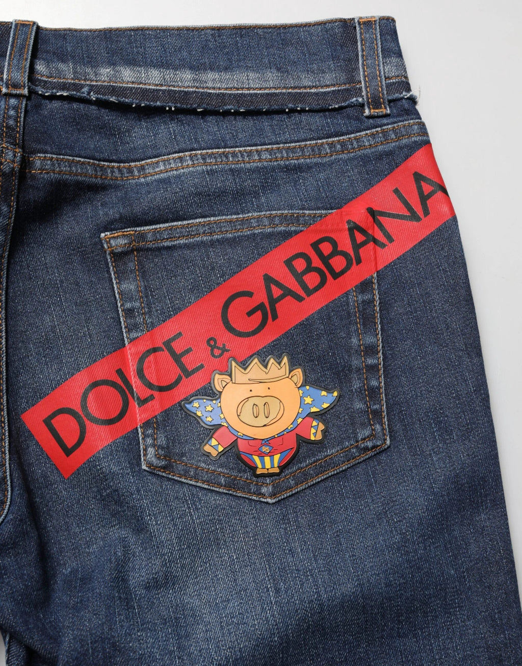 Dolce & Gabbana Blue Cotton Stretch Skinny Men Denim Jeans by Dolce & Gabbana