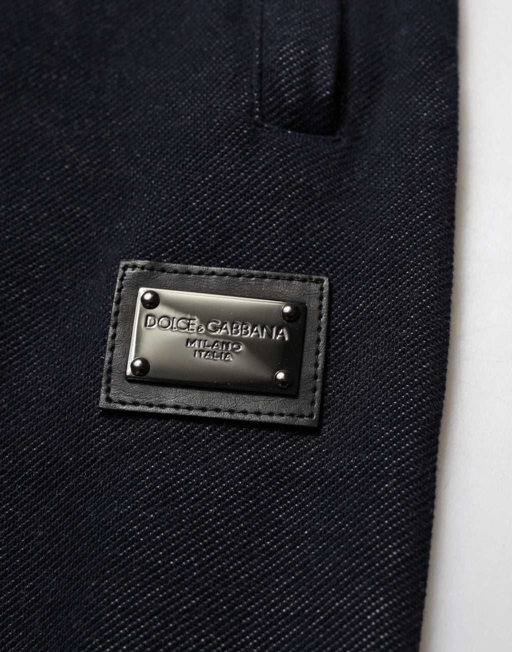 Dolce & Gabbana Black Cotton Blend Drawstring Jogger Jogger Pants by Dolce & Gabbana