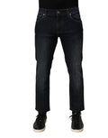 Dolce & Gabbana Dark Blue Cotton Skinny Men Denim Jeans by Dolce & Gabbana