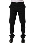 Dolce & Gabbana Black Striped Dress Formal Men Trouser Pants by Dolce & Gabbana