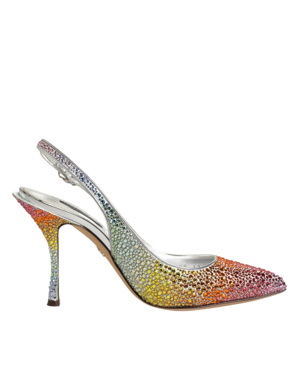 Dolce & Gabbana Multicolor Sequin Slingback Pumps Shoes by Dolce & Gabbana