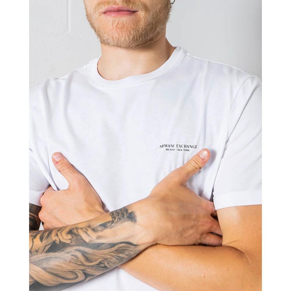 Armani Exchange White Cotton T-Shirt by Armani Exchange