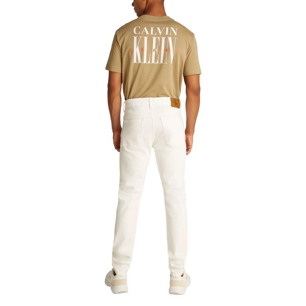 Calvin Klein Jeans White Cotton Skinny Jeans by Calvin Klein Jeans
