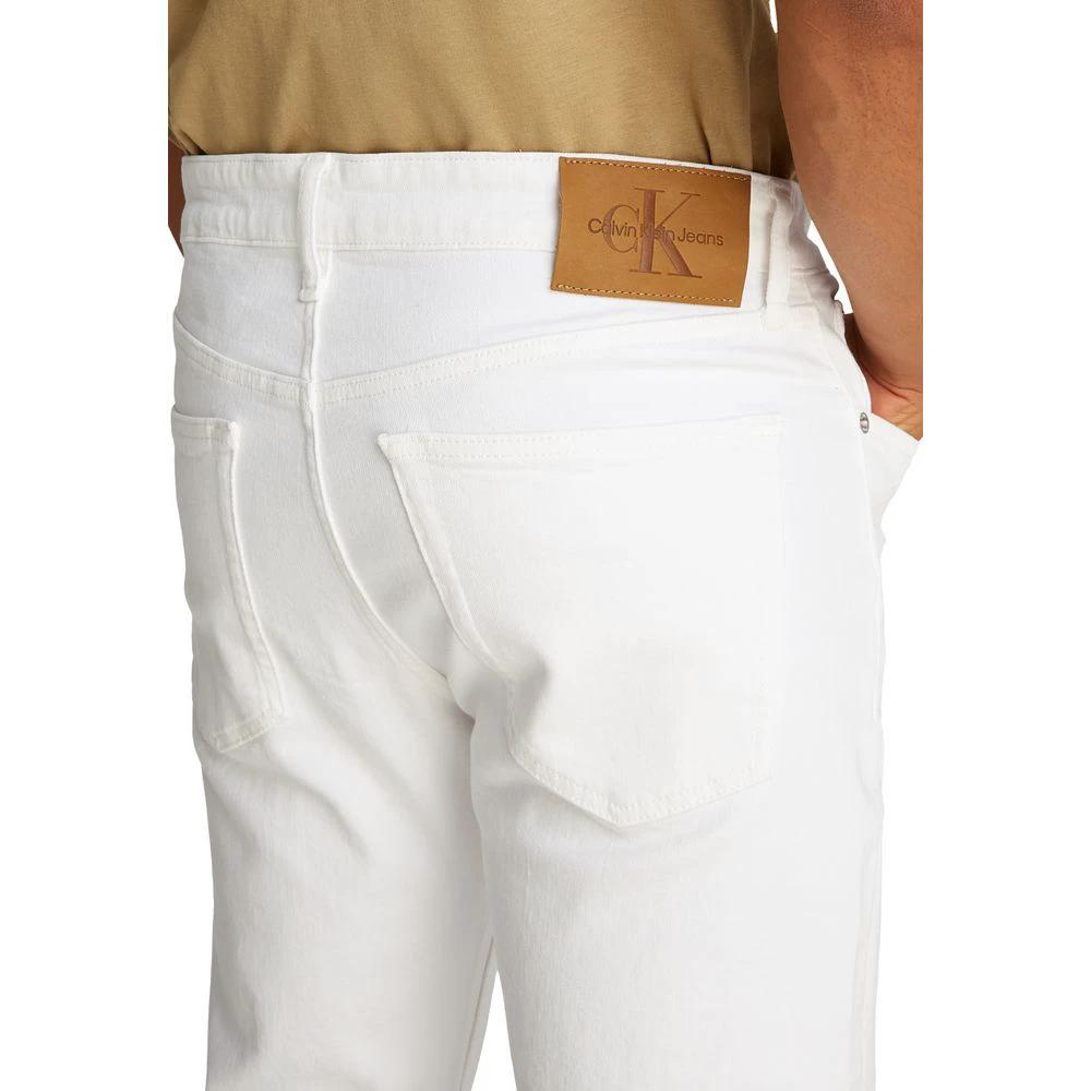 Calvin Klein Jeans White Cotton Skinny Jeans by Calvin Klein Jeans