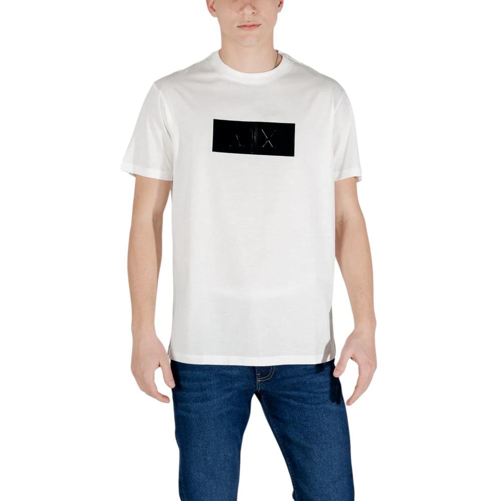 Armani Exchange White Cotton T-Shirt by Armani Exchange