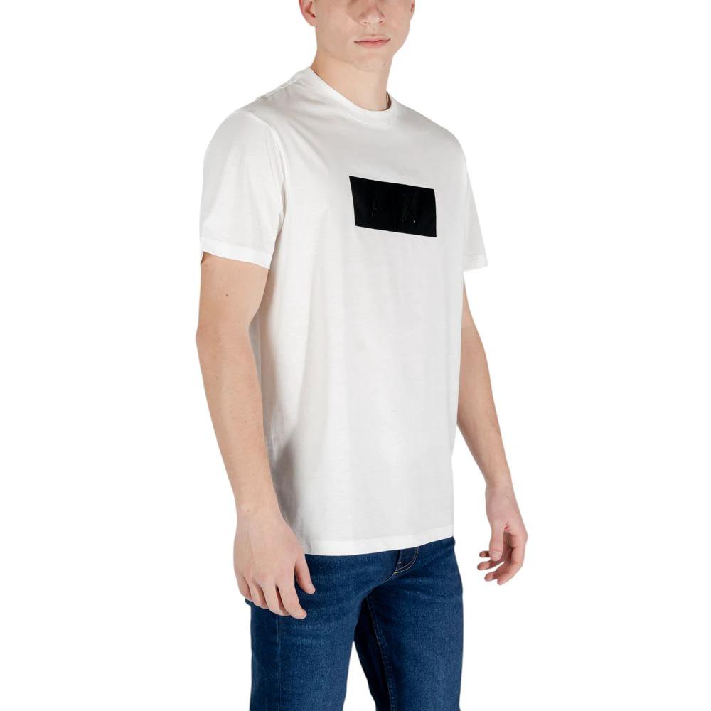 Armani Exchange White Cotton T-Shirt by Armani Exchange