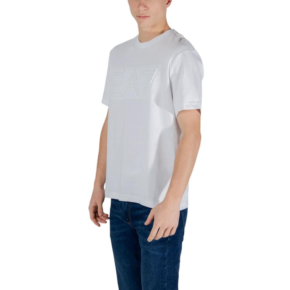 EA7 Emporio Armani White Cotton T-Shirt by EA7 Emporio Armani