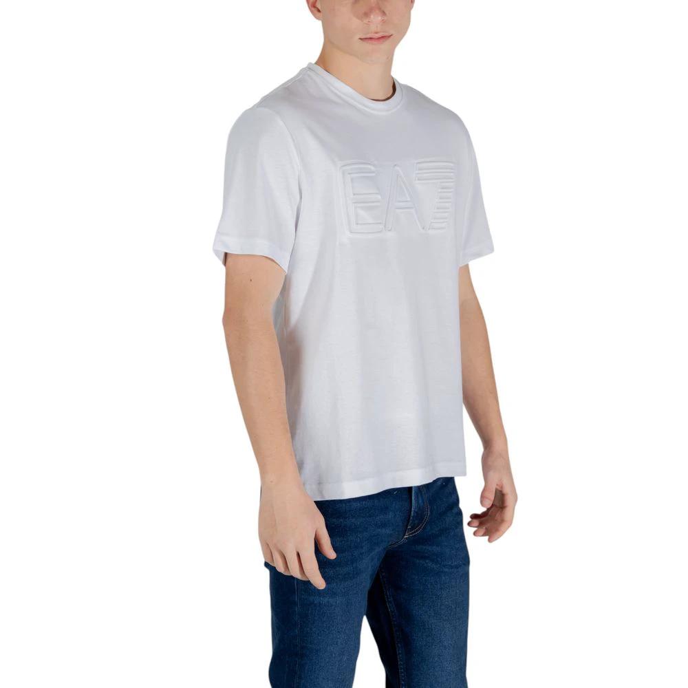 EA7 Emporio Armani White Cotton T-Shirt by EA7 Emporio Armani